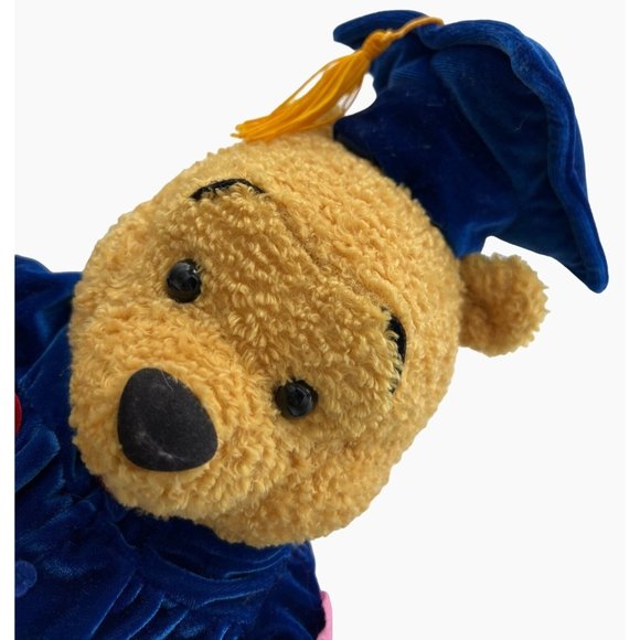 Walt Disney Winnie the Pooh 2001 Graduate Bear Soft Plush Toy Bear - Picture 1 of 16